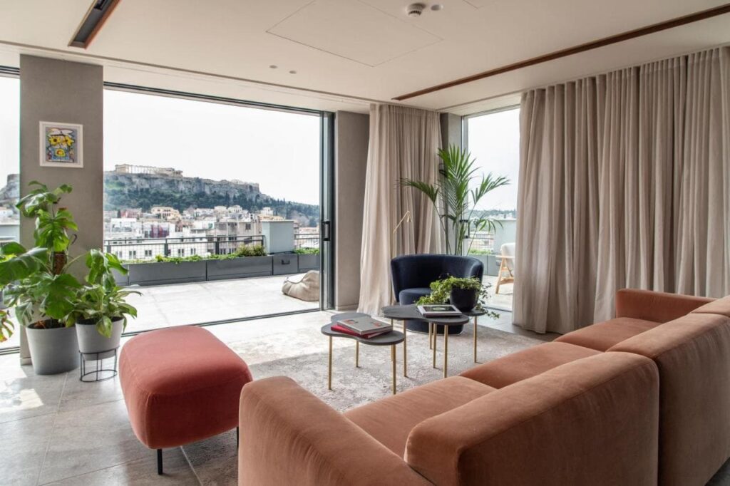 hotel perianth con vistas a la acropolis atenas